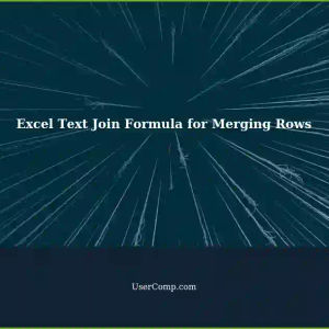 Merge Multiple Rows: Text Join Formula for Excel