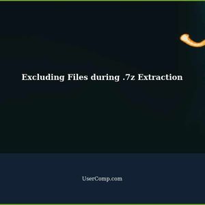 Excluding Files during .7z Extraction: A Guide