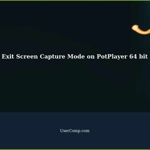 How to Exit Screen Capture Mode on PotPlayer 64 bit