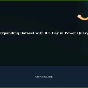 How to expand the dataset with 0.5 day in Power Query?