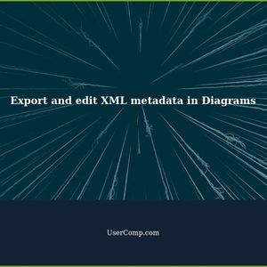 Export and edit XML metadata in Diagrams