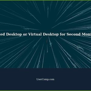 Using Extended Desktop or Virtual Desktop for a Second Monitor TV in Another Room