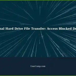 Accessing Blocked Device: File Transfer from External Hard Drive over Internet