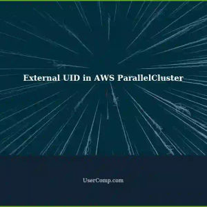 Using External Server UID instead of Username in AWS ParallelCluster