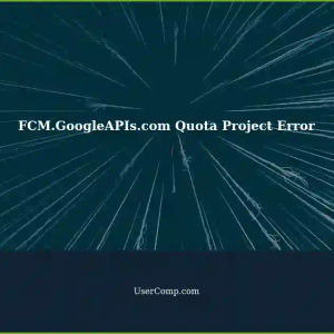 Getting FCM.GoogleAPIs.com API Requires Quota Project, Not Set as Default in Google Cloud Function