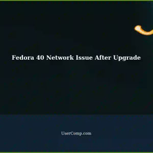 Fedora 40 Upgrade: Lost Network Connectivity