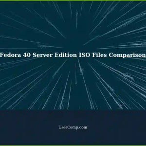 Understanding the Difference Between ISO Files for Fedora 40 Server Edition