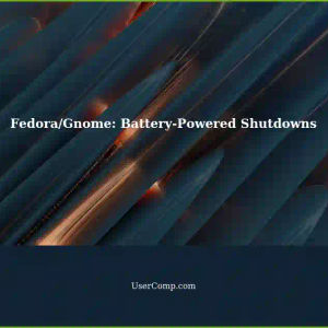 Fedora/Gnome: Computer Keeps Shutting Down Even with Battery Available