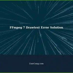 Upgraded FFmpeg 7: Drawtext Error - Solution with libfreetype and libharfbuzz