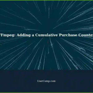 Adding a Cumulative Purchase Counter to FFmpeg-processed Videos