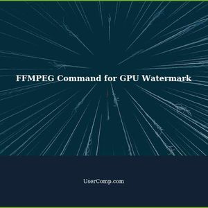 FFMPEG Command to Add Watermark Using GPU