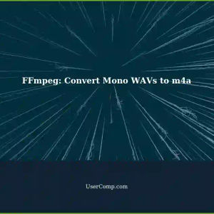 Troubleshooting FFmpeg: 8 Mono WAVs to m4a using QAAC