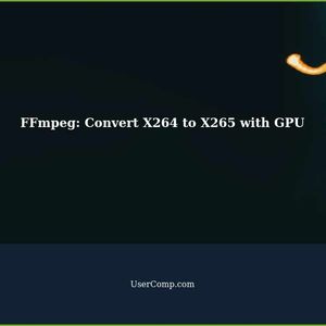 FFmpeg: Convert X264 to X265 with GPU and Equivalent Options