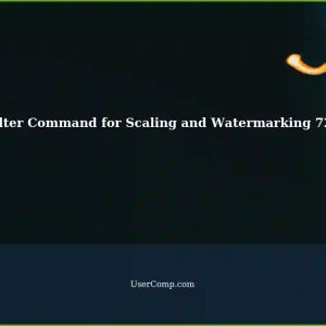 Add Multivideo Filter One Command in FFmpeg for Scaling and Watermarking 720p Videos