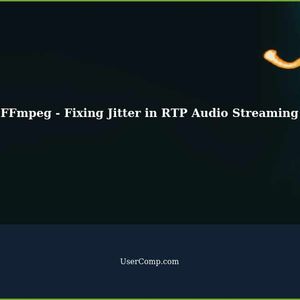 FFmpeg: Fixing Jitter in RTP Audio Streaming