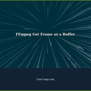 How to Get Frame as a Buffer with FFmpeg
