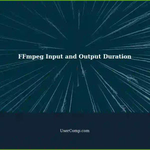 Understanding the Difference: FFmpeg 'i' Input and Output Duration