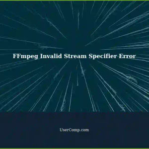 Unable to Work: Invalid Stream Specifier '0:a:0' Error in FFmpeg