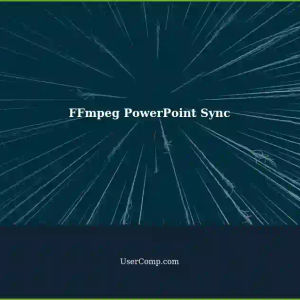 Synchronizing PowerPoint View-Speaker in a Rectangular Region using FFmpeg