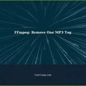 Removing a Specific MP3 Tag with FFmpeg: A Tech Support Guide