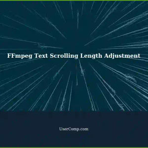 Adjusting DrawText Scrolling Length in FFmpeg with a Text File