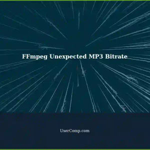 Unexpected MP3 Output Bitrate after Specifying 32kbps with FFmpeg