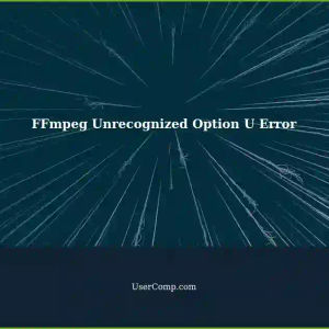 Resolving Unrecognized Option U Error in FFmpeg Installation