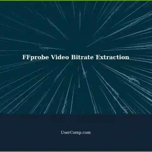 Extract Video Bitrate using FFprobe