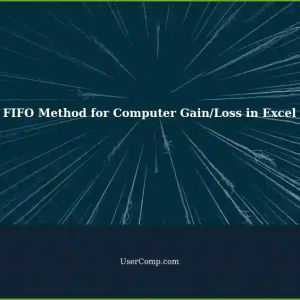 Managing Computer Gain/Loss with Variable-Sized Lots Using FIFO Method in Excel