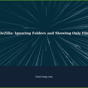 How to make FileZilla ignore folders and display only files in the hierarchy
