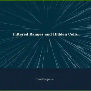 Prevent Hidden Cells from Changing in Filtered Ranges: A Tech Support Guide