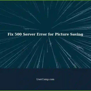 Fixing 500 Server Error When Saving Pictures on Tech Support Site