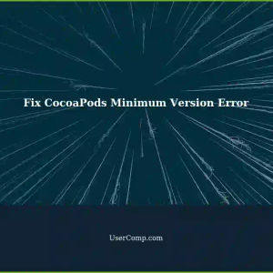 Fixing CocoaPods Minimum Version Error with FFmpegKit in Flutter on Mac