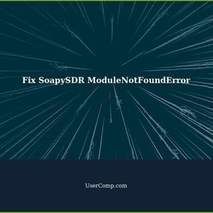 Fixing 'ModuleNotFoundError: No Module named 'SoapySDR'' in Python