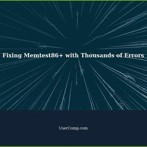 Troubleshooting Thousands of Errors on Memtest86+