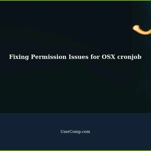 Fixing Permission Issues for OSX cronjob in Downloads Directory