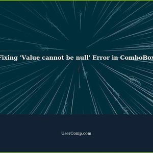 Solving 'Value cannot be null' Error in ComboBox with Dictionary Dapper in VB