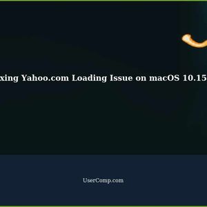 How to Fix Yahoo.com Not Loading on MacBook Pro running macOS 10.15.7