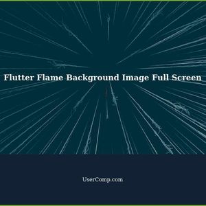 How to Set a Full Screen Background Image in Flutter Flame