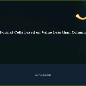 How to Highlight Cells in Column D if Value Less than Column C in Excel