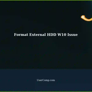 Unable to Format External HDD on Windows 10