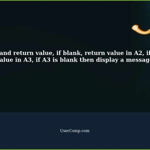 Formula checks A1 and return value, if blank, return value in A2, if A2 is blank, return value in A3, if A3 is blank then display a message