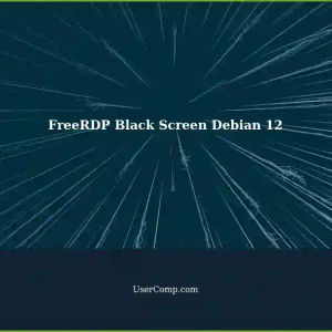 FreeRDP Black Screen Issue on Debian 12 with 10.0.0.93 Server