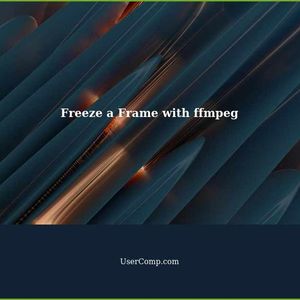 How to Freeze a Frame using ffmpeg