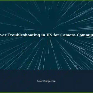 Troubleshooting FTP Server Accessed Locally in Microsoft IIS for Camera Communication