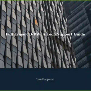 Full Erase and Create 0s on CD-RW: A Comprehensive Tech Support Guide