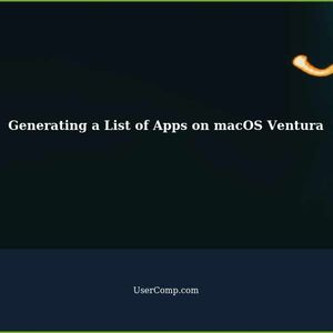 How to Generate a List of Apps that have Run on macOS Ventura