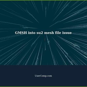 GMSH into su2 mesh file issue