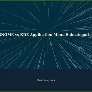 Detecting Subcategories in Application Menus: A Comparison of GNOME Flashback and KDE Plasma