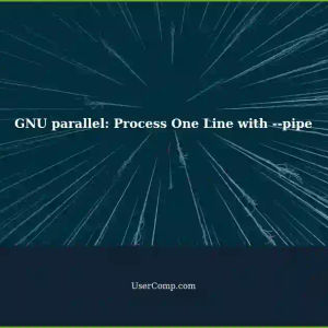 Using GNU parallel with --pipe: Process One Line at a Time